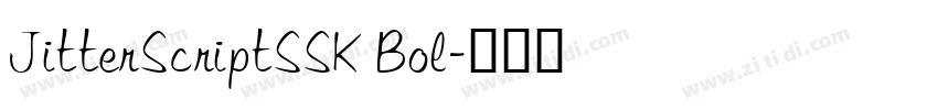 JitterScriptSSK Bol字体转换